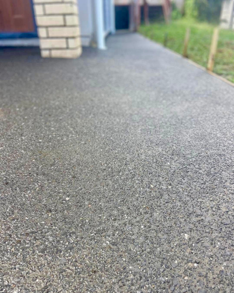 Exposed aggregate concrete driveway and pathway in Melbourne