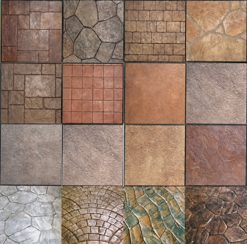 Decorative concrete pathway finish