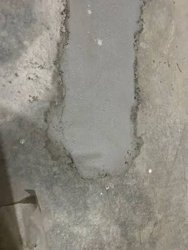 Concrete repair work to damaged residential concrete